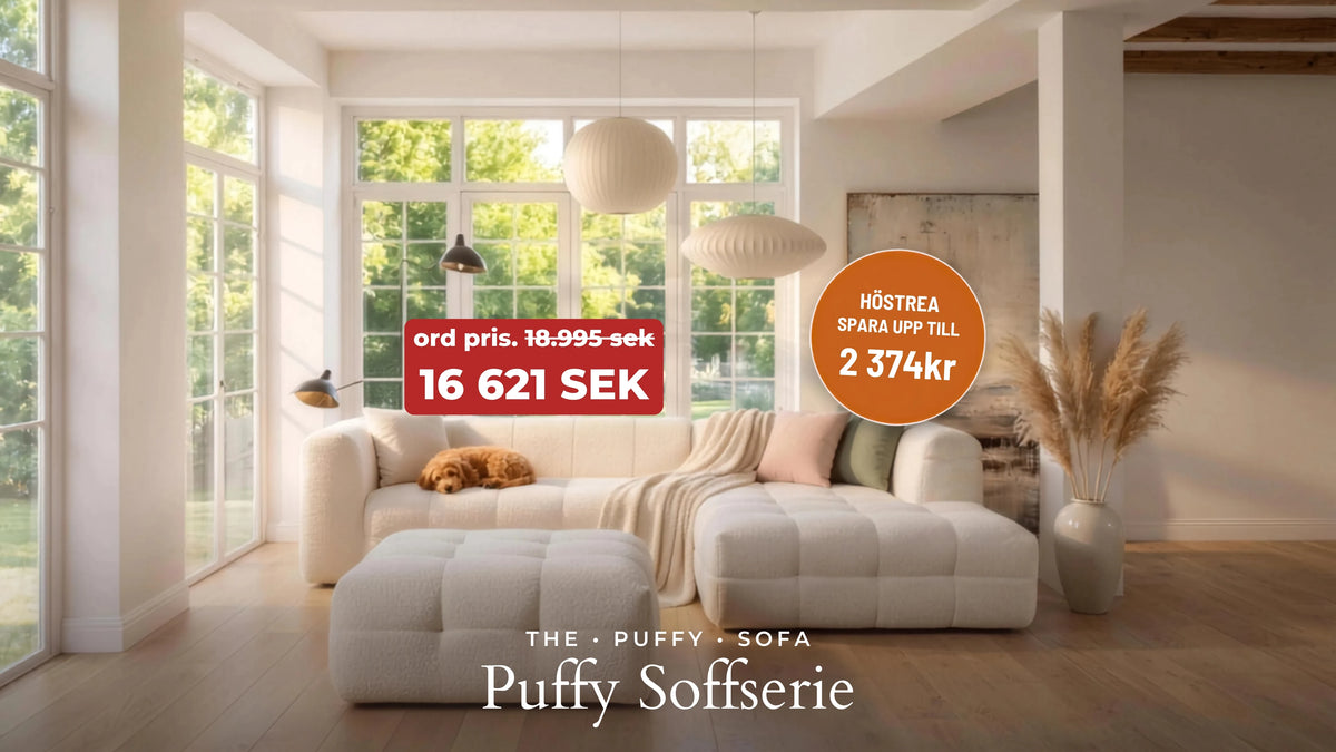 Puffy Soffserie hostrea, 16 621 kr, spara 2 374 kr