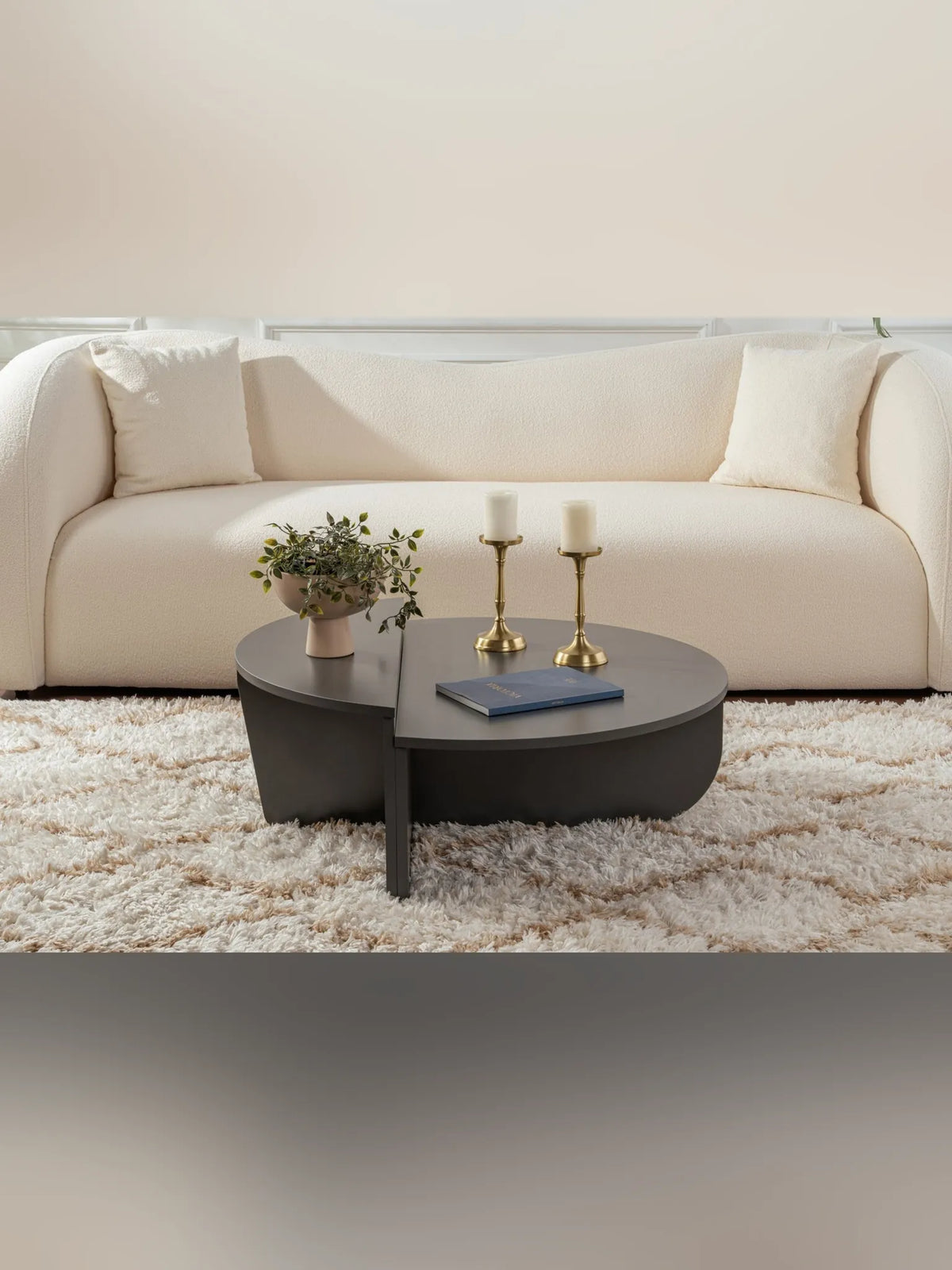 Orio soffbord 90x60 / 85x30 cm - Anthracite