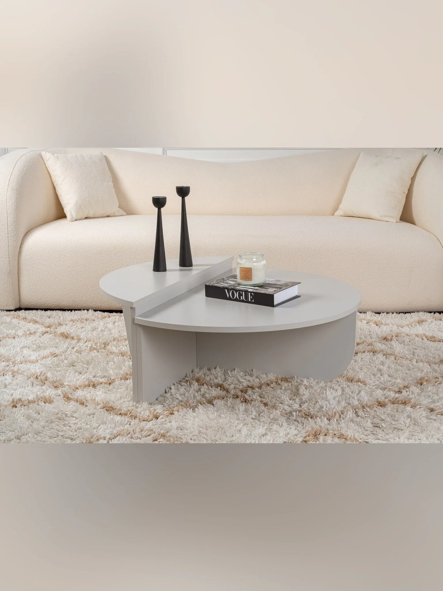 Orio soffbord 90x60 / 85x30 cm - Grey
