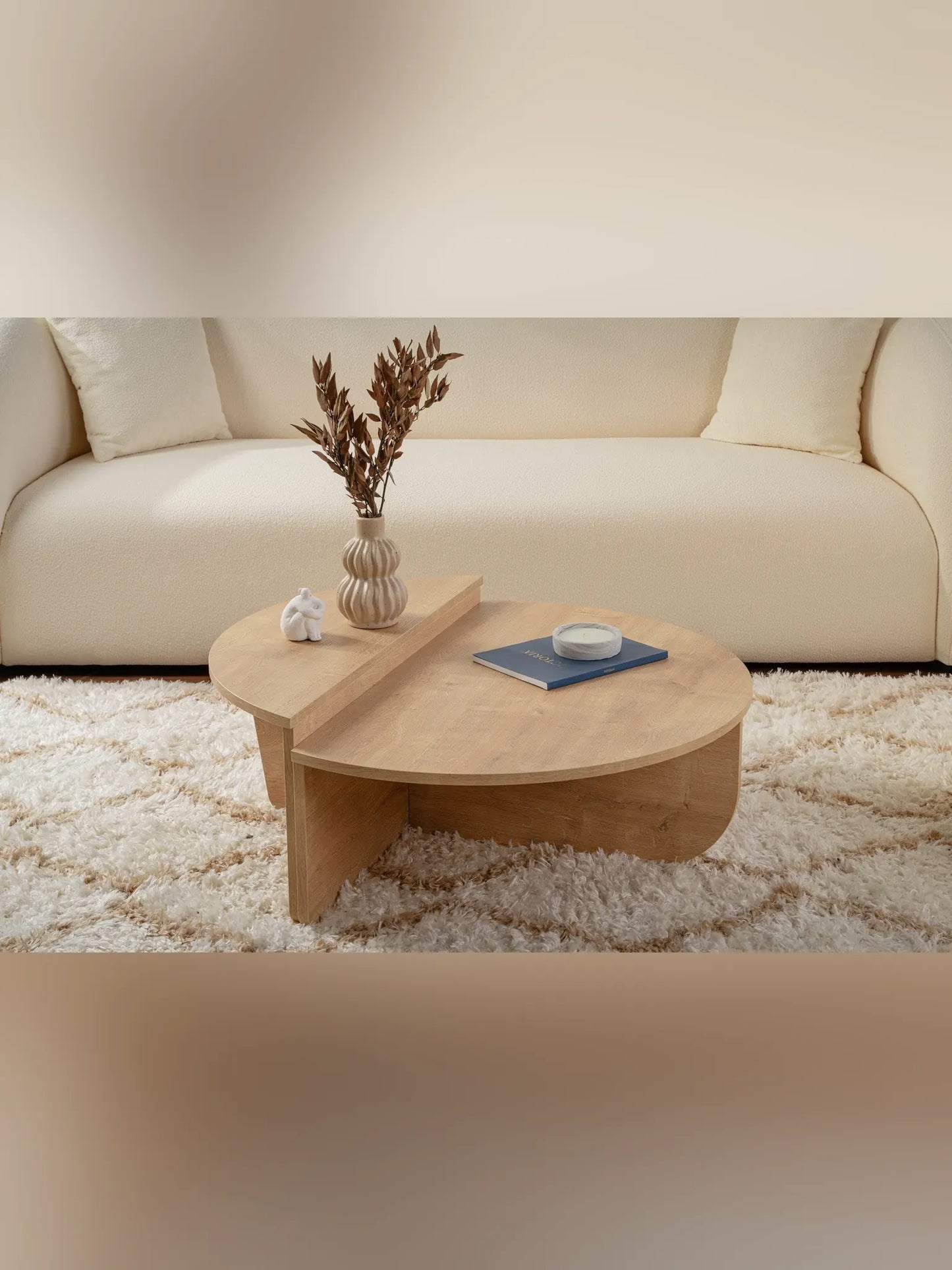 Orio soffbord 90x60 / 85x30 cm - Honey Oak