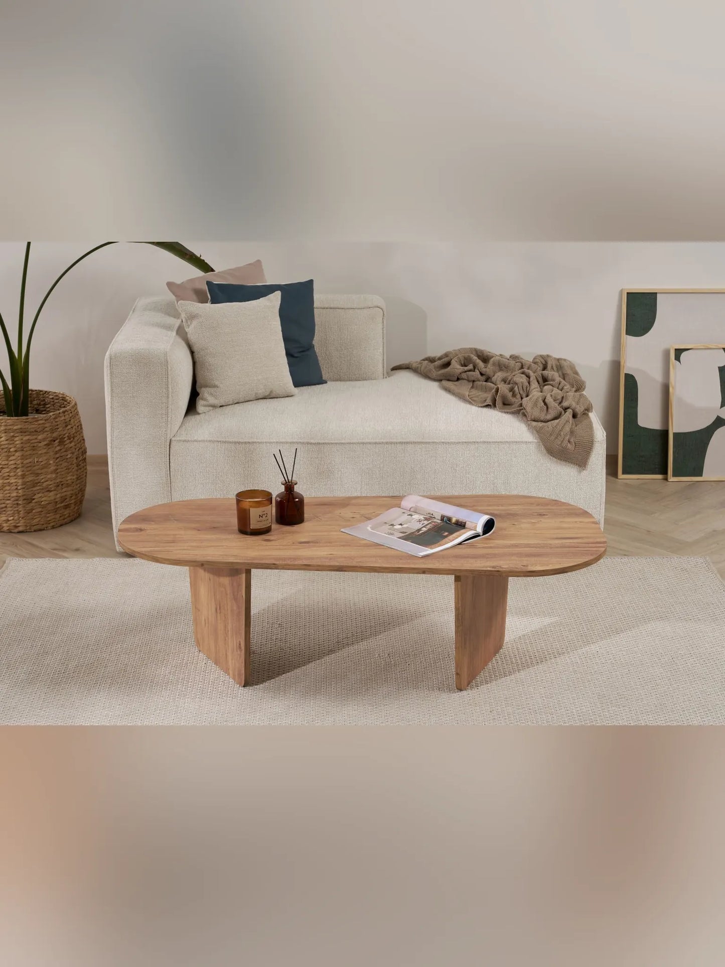 Ovalis Soffbord 130 cm - Atlantic Pine
