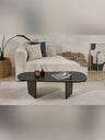Ovalis Soffbord 130 cm - Wood Black