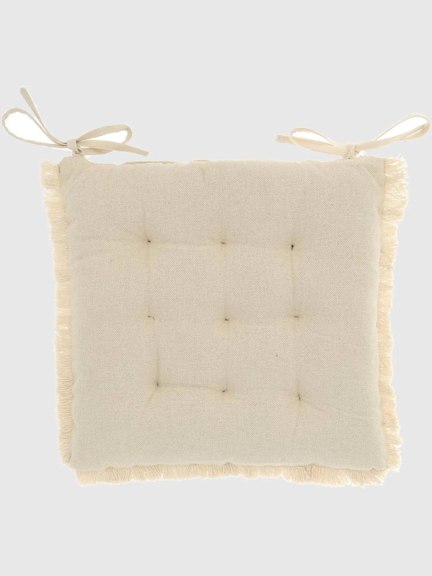 Prags sittdyna med fransad finish