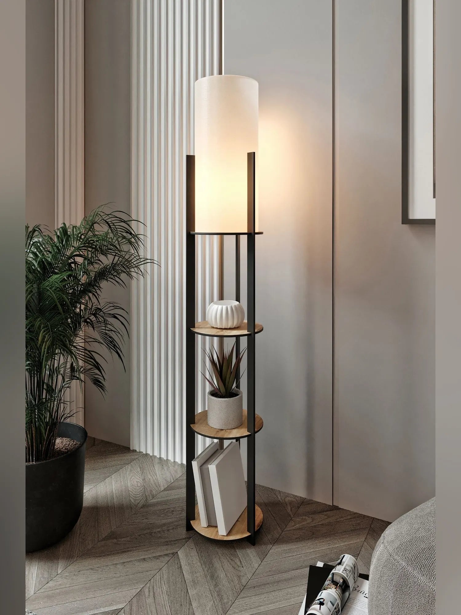 Radiante golvlampa 135 cm