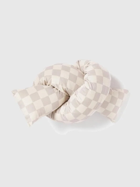 Rutig sammetskastkudde Knot