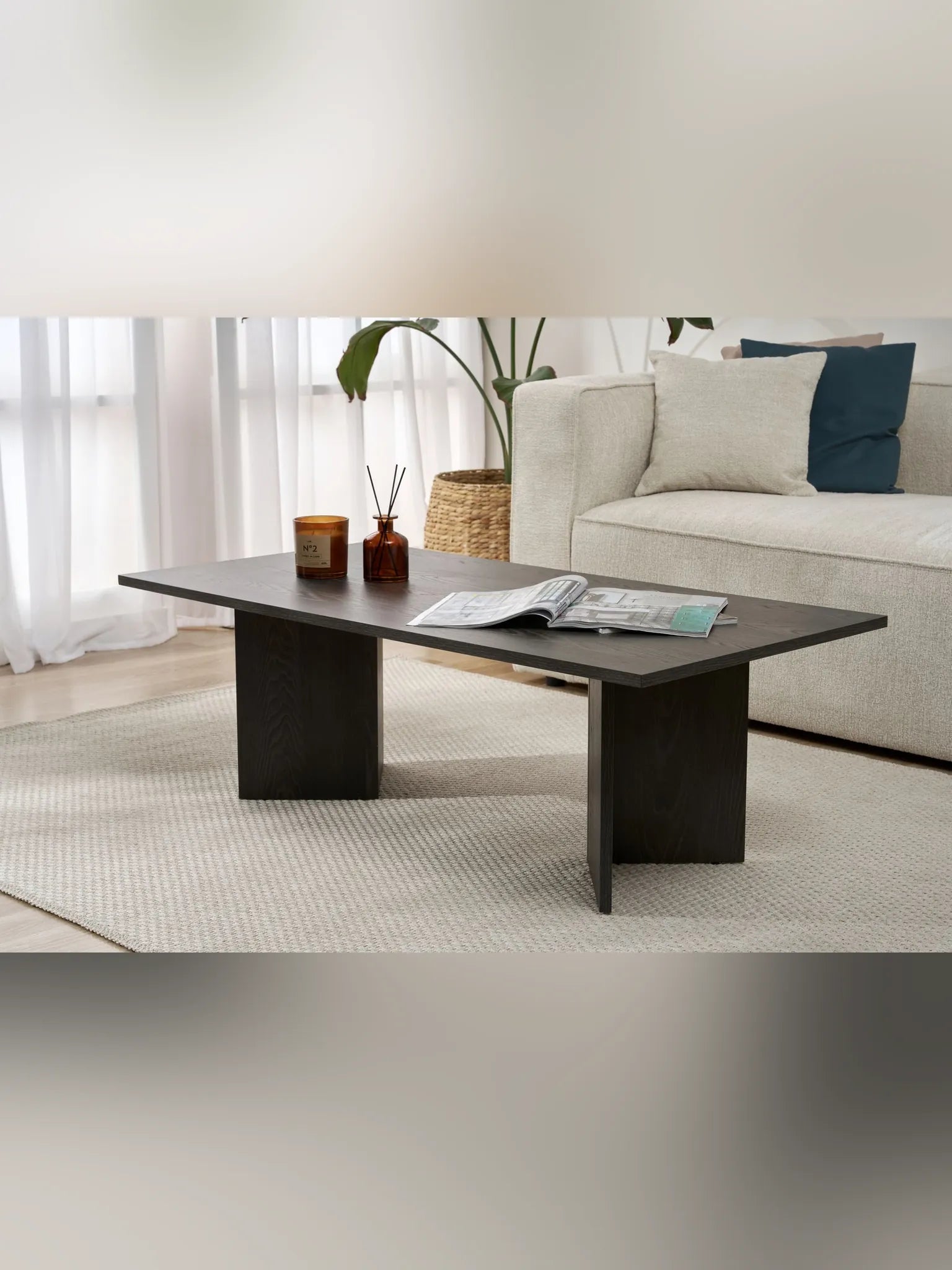 Sabin Soffbord 119x60 cm - Lumiere Black