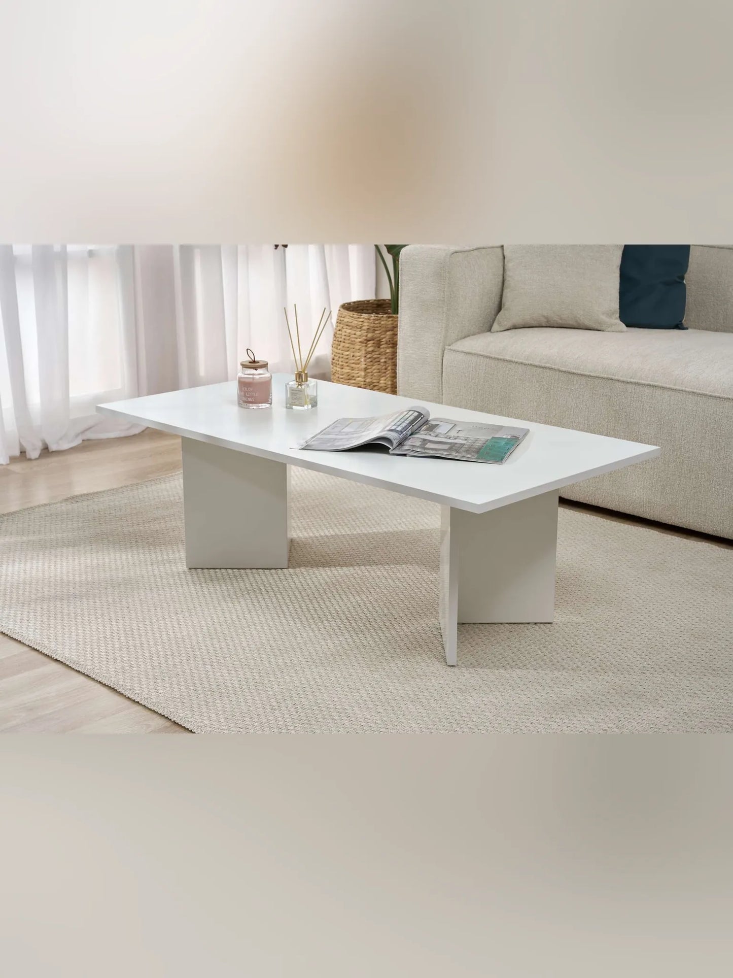 Sabin Soffbord 119x60 cm - White