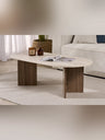 Sable Soffbord 119x60 cm - Travertine, Walnut