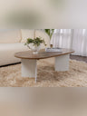 Sable Soffbord 119x60 cm - Venezia Walnut, White
