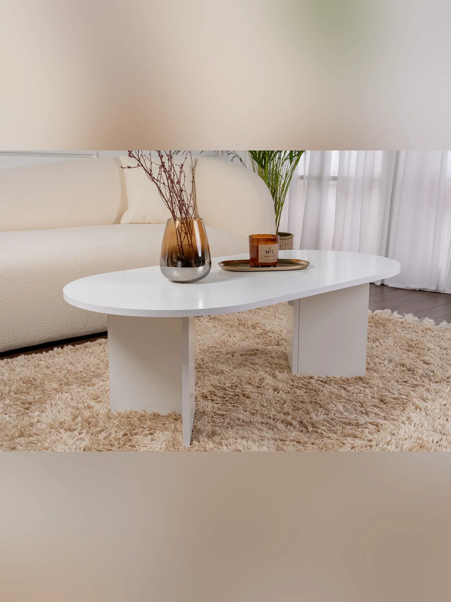 Sable Soffbord 119x60 cm - White