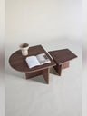 Sala soffbord 60x45 cm, 40x35 cm - MDF med Mocca 3D-papper