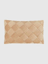 Sammets kuddfodral i bomull - Beige