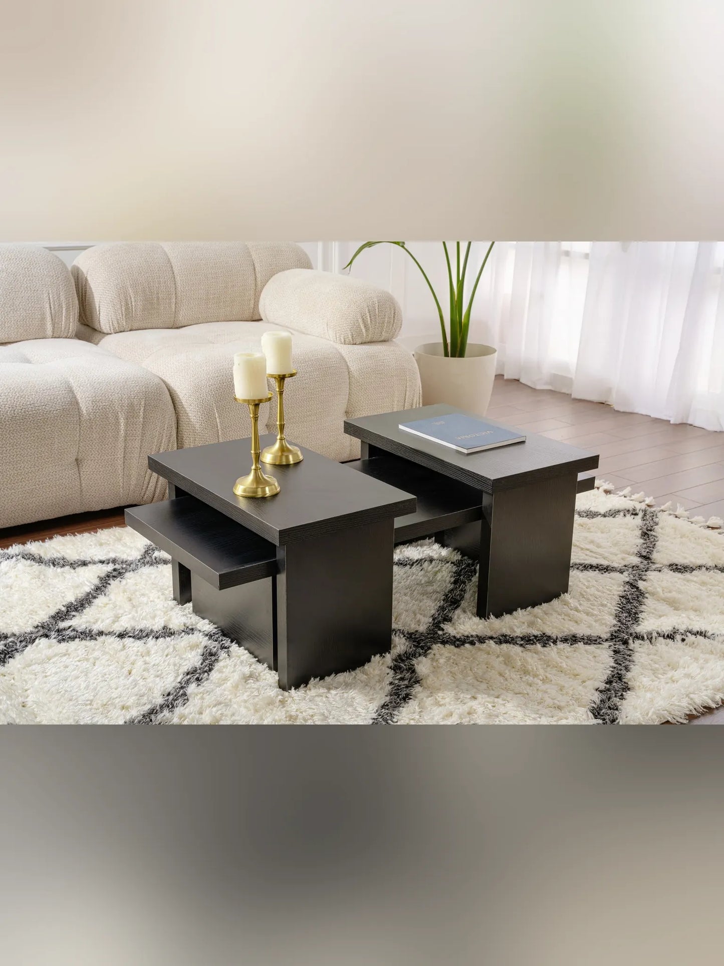 Sanctuary Soffbord 110x45/25x60 cm - Wood Black