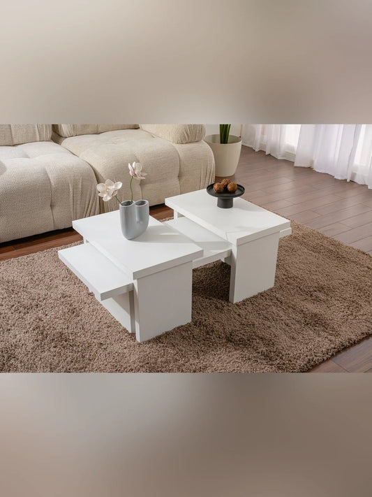 Sanctuary Soffbord 110x45/25x60 cm - Wood White