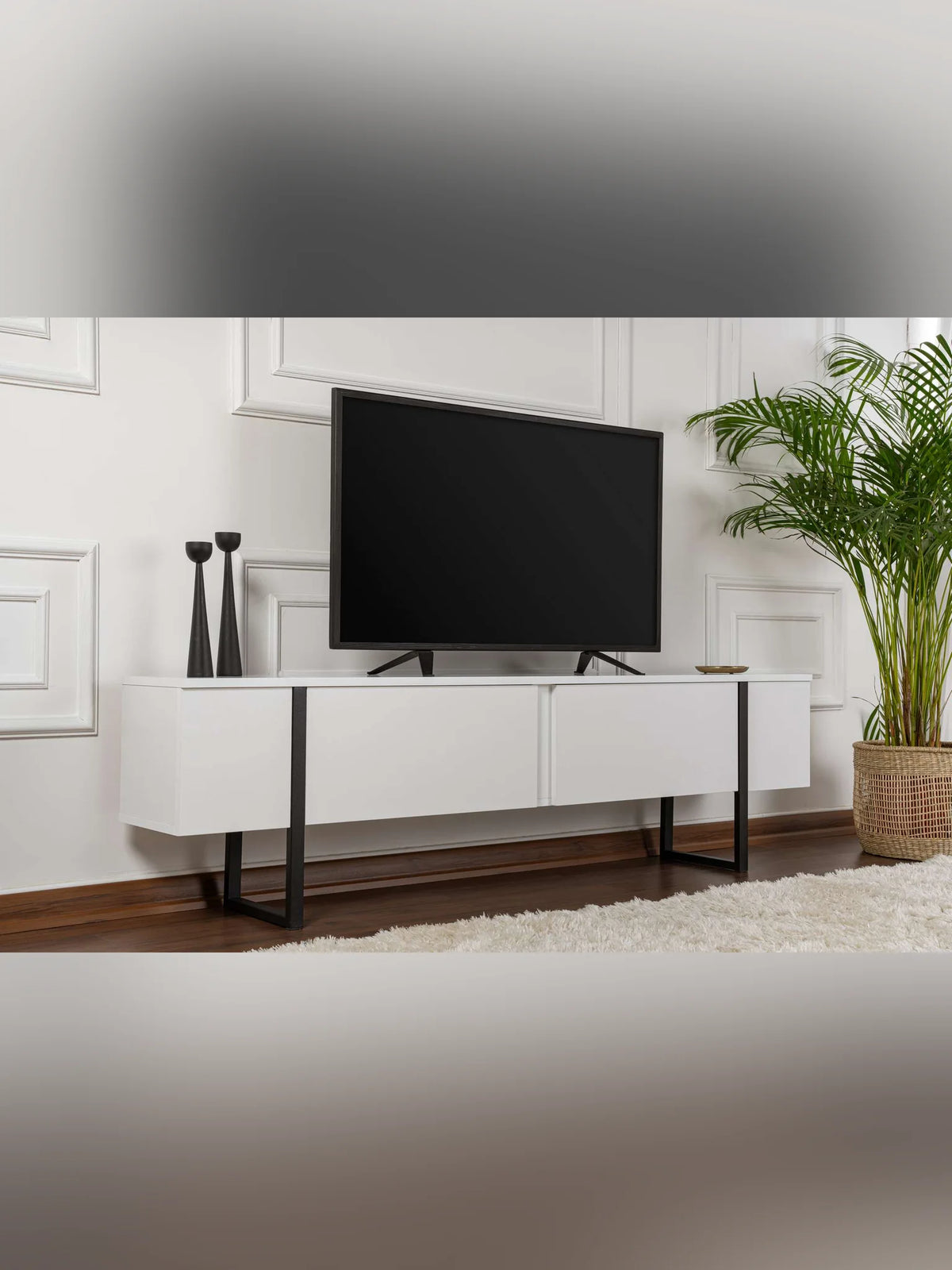 Serenity Tv-bänk - White, Black