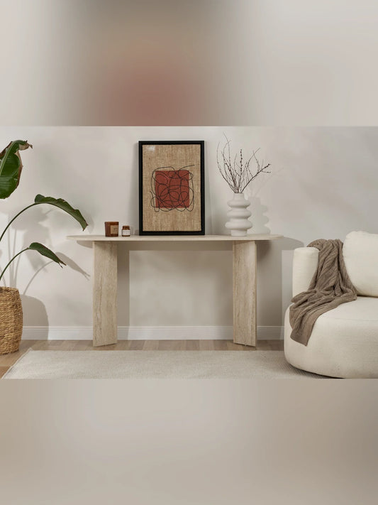 Sira Konsolbord 150x35x75 cm - Travertine look