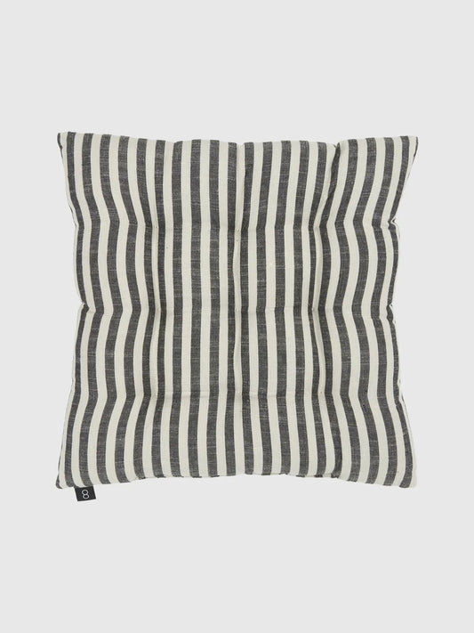 Sittdyna i bomull - Beige/Svart