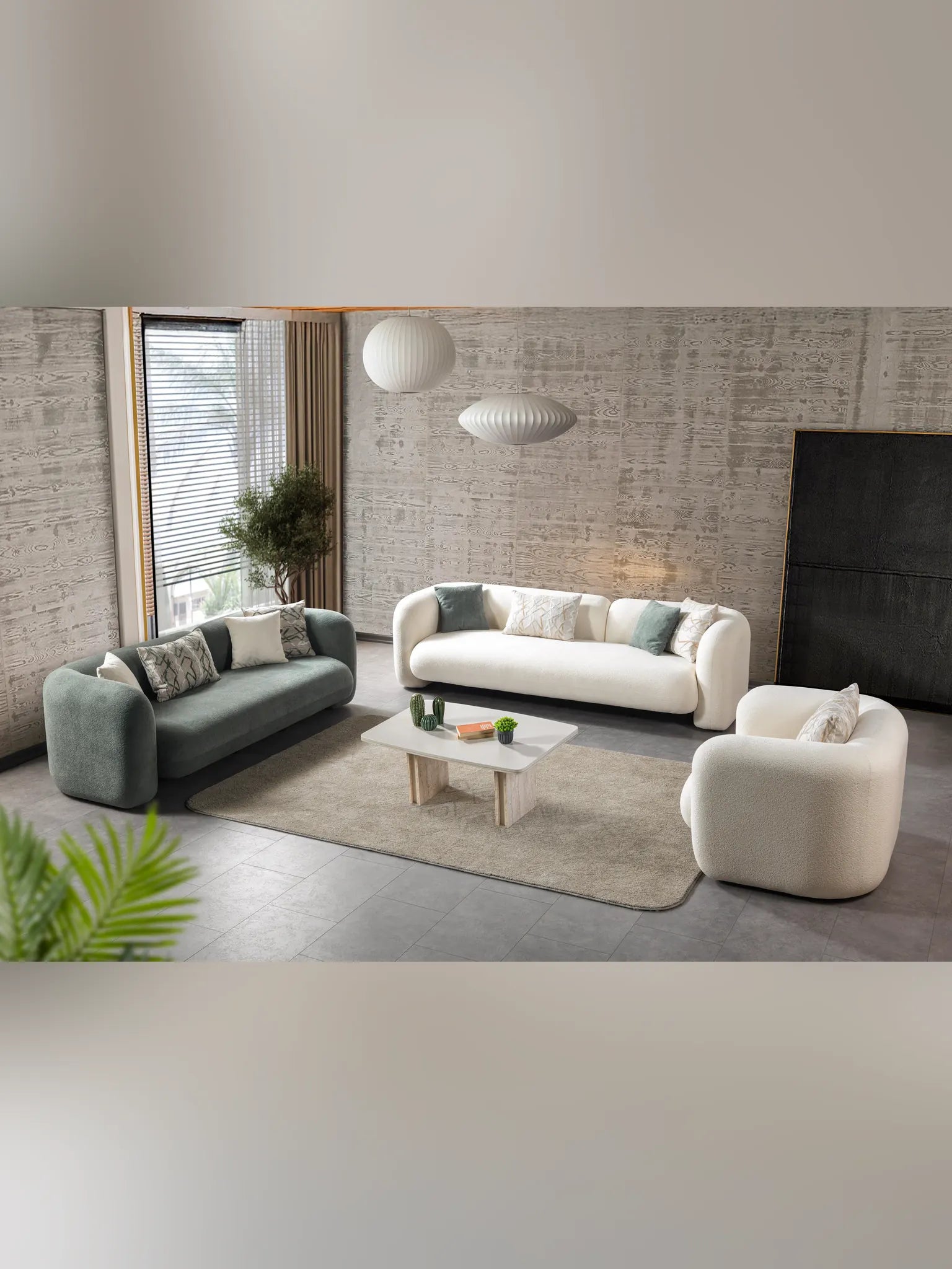 Soffserie Luna - Välj mellan 4-sits, 3-sits eller fåtölj