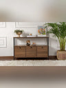 Solace Konsolbord 120x30x77 cm - Venezia Walnut, Black