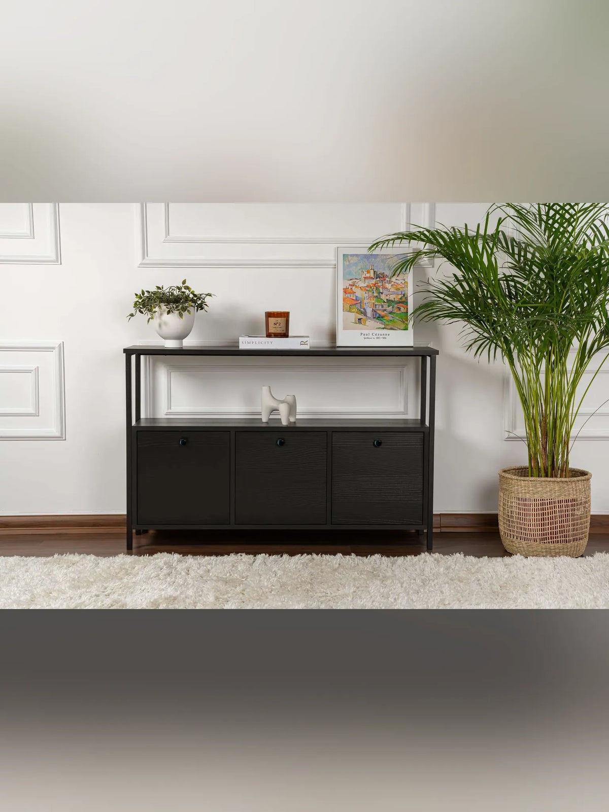 Solace Konsolbord - Wood Black, Black