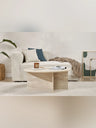 Soleil Soffbord 90x90x40 cm - Travertine