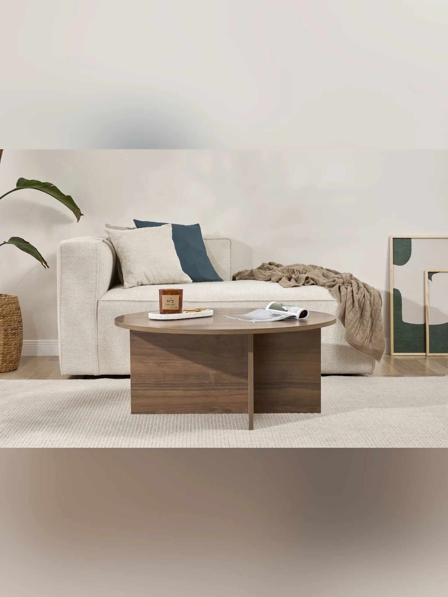 Soleil Soffbord 90 cm - Venezia Walnut
