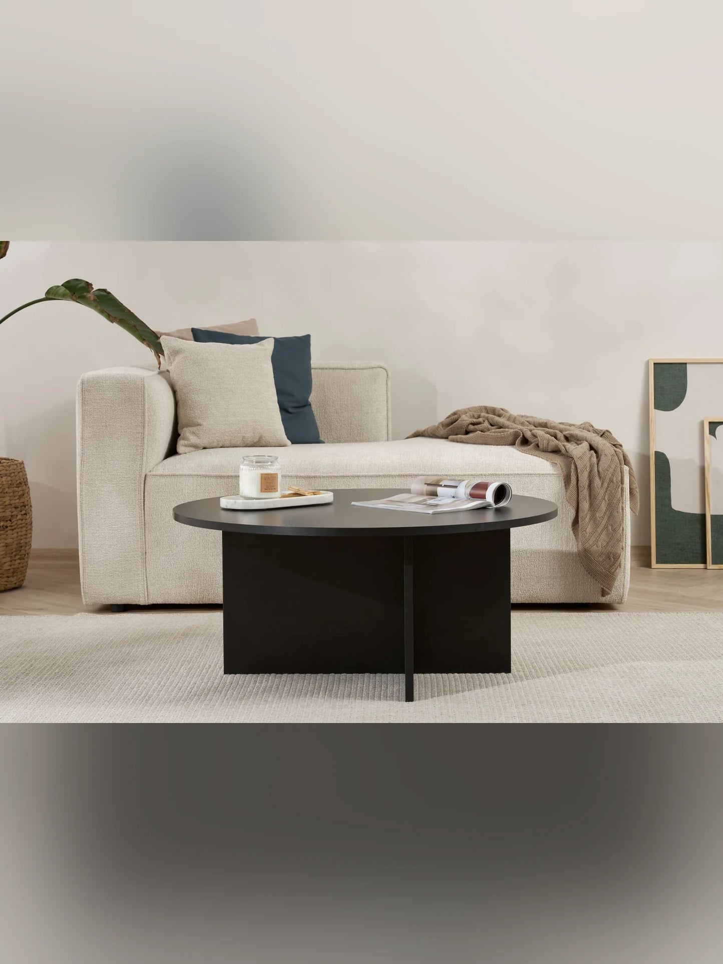 Soleil Soffbord 90 cm - Wood Black