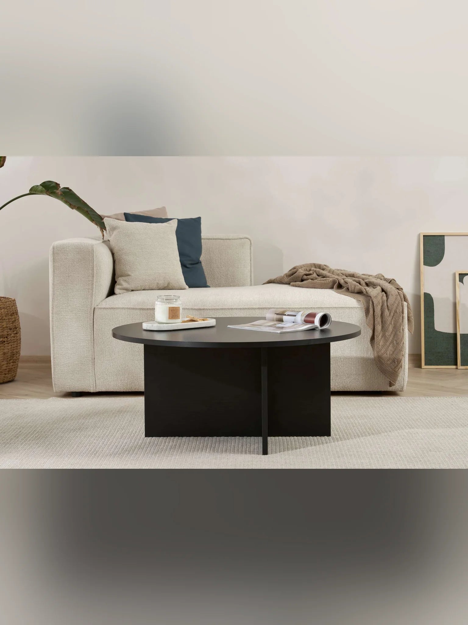 Soleil Soffbord 90 cm - Wood Black