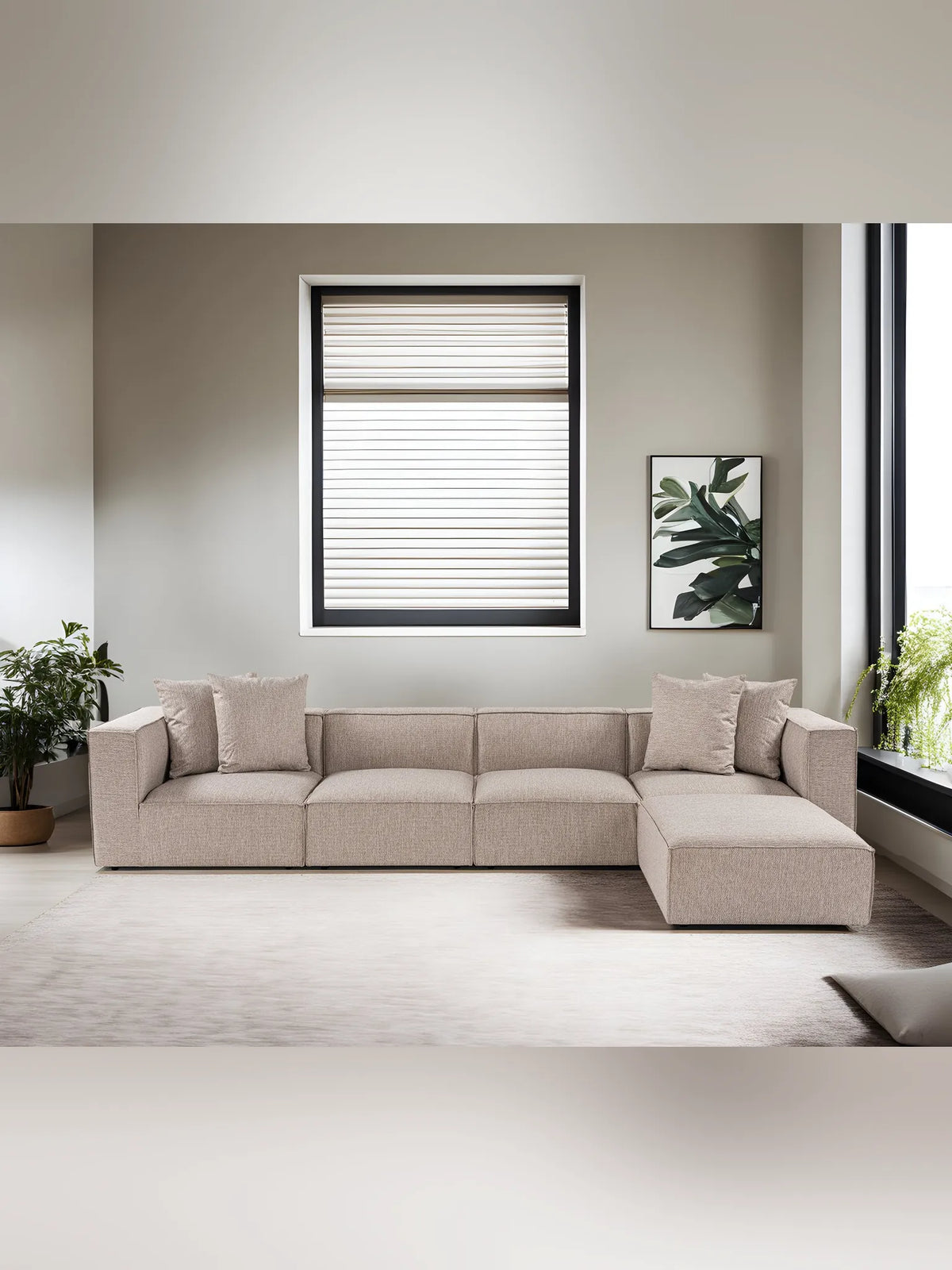Sora (L1-O1-O1-1R-POUFFE ) hörnsoffa