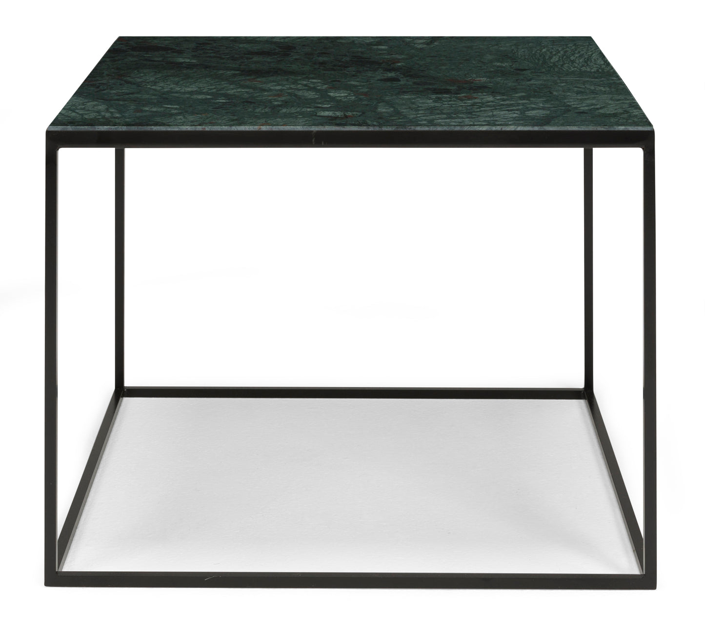 Stone Soffbord 60X60X48 Svart/ Vit marmor