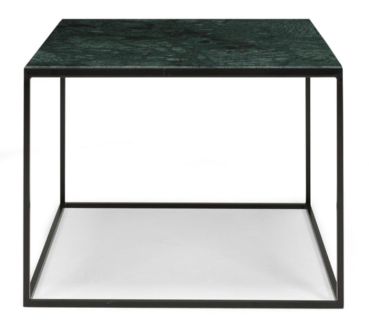 Stone Soffbord 60X60X48 Svart/ Vit marmor