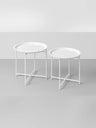 Tray vit Set av 2