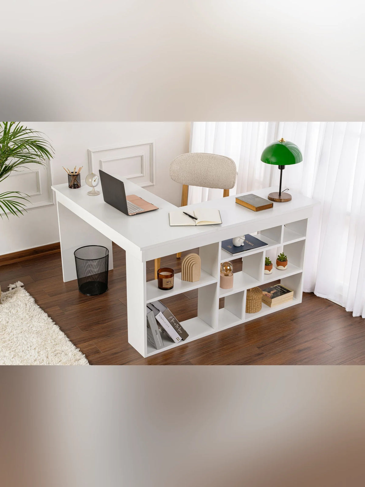 Vesper Skrivbord - Natural White