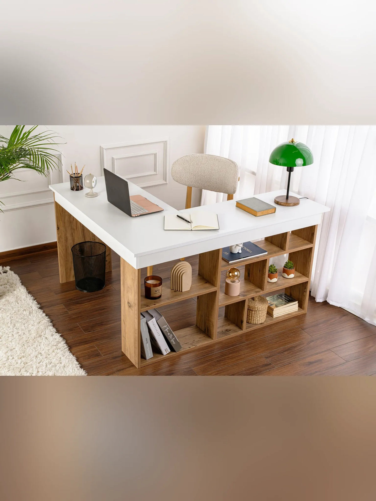 Vesper Skrivbord - White, Atlantic Pine