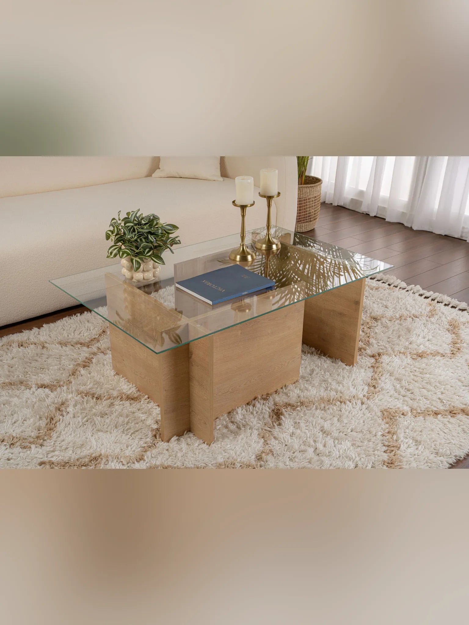 Vetrino Soffbord 105x65 cm - Honey Oak