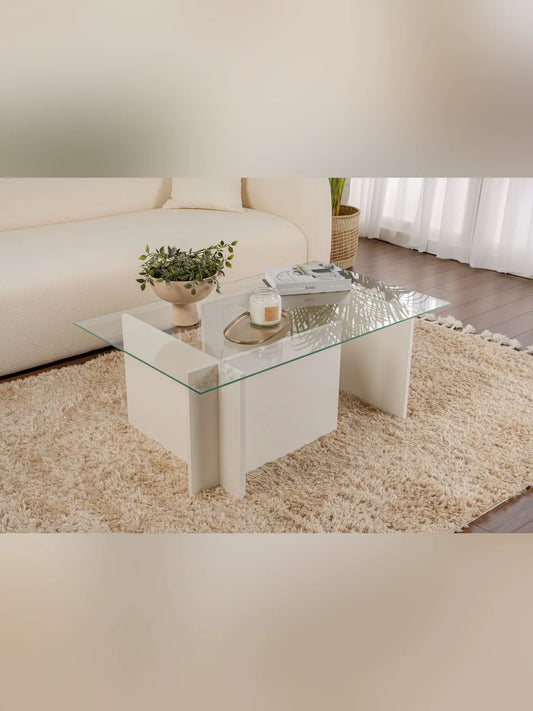 Vetrino Soffbord 105x65 cm - Wooden White