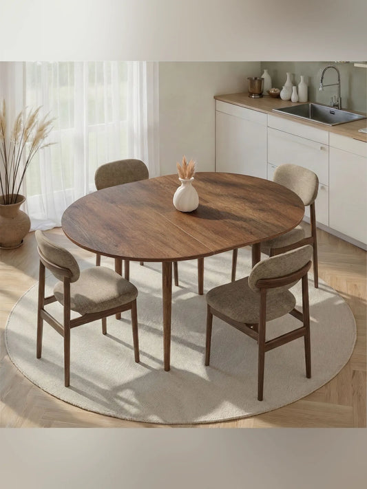 Viona förlängningsbart matbord - Barok Walnut