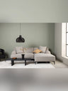 Viskan Sofa - Matte black / Light grey Fabric