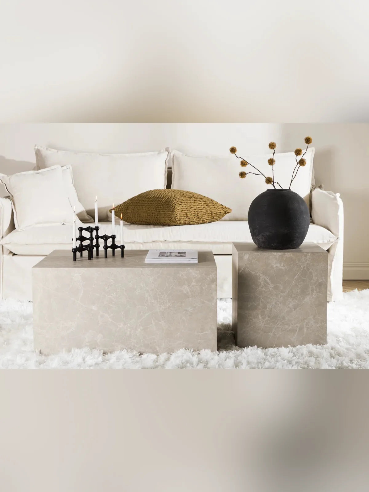 York Soffbord 40x40 cm - Beige