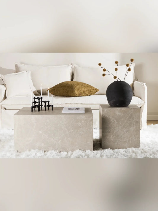 York Soffbord 40x40 cm - Beige